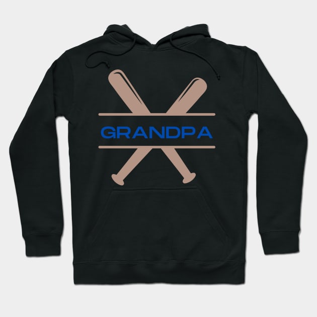 Baseball Grandpa Hoodie by Sport-tees by Marino's